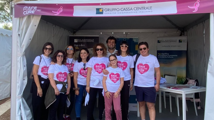 I colleghi che hanno animato lo stand